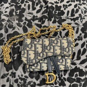 Dior Saddle Wallet on Chain